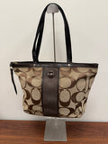 Coach Vintage signature stripe tote bag