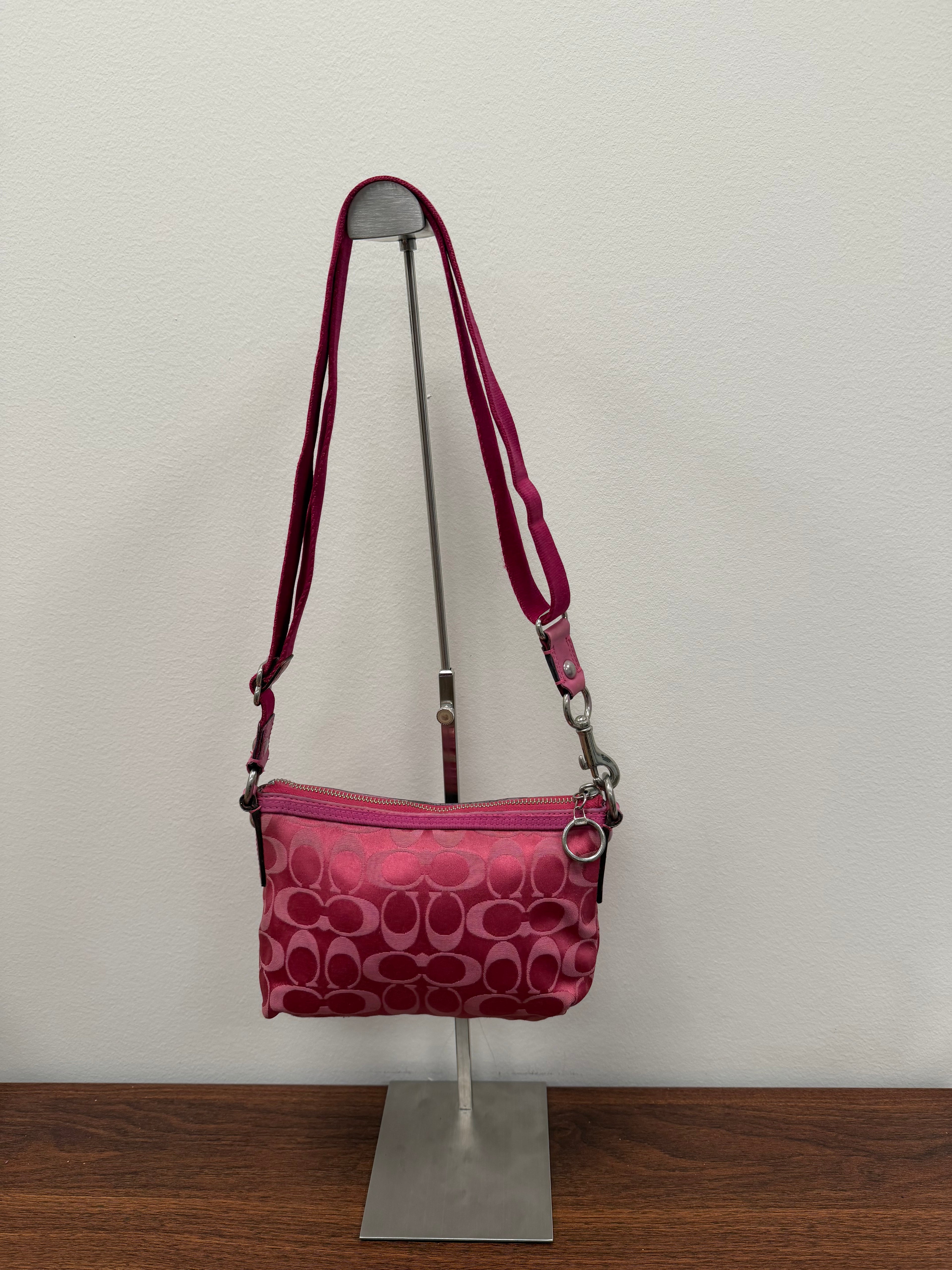 Coach Vintage pink signature small crossbody