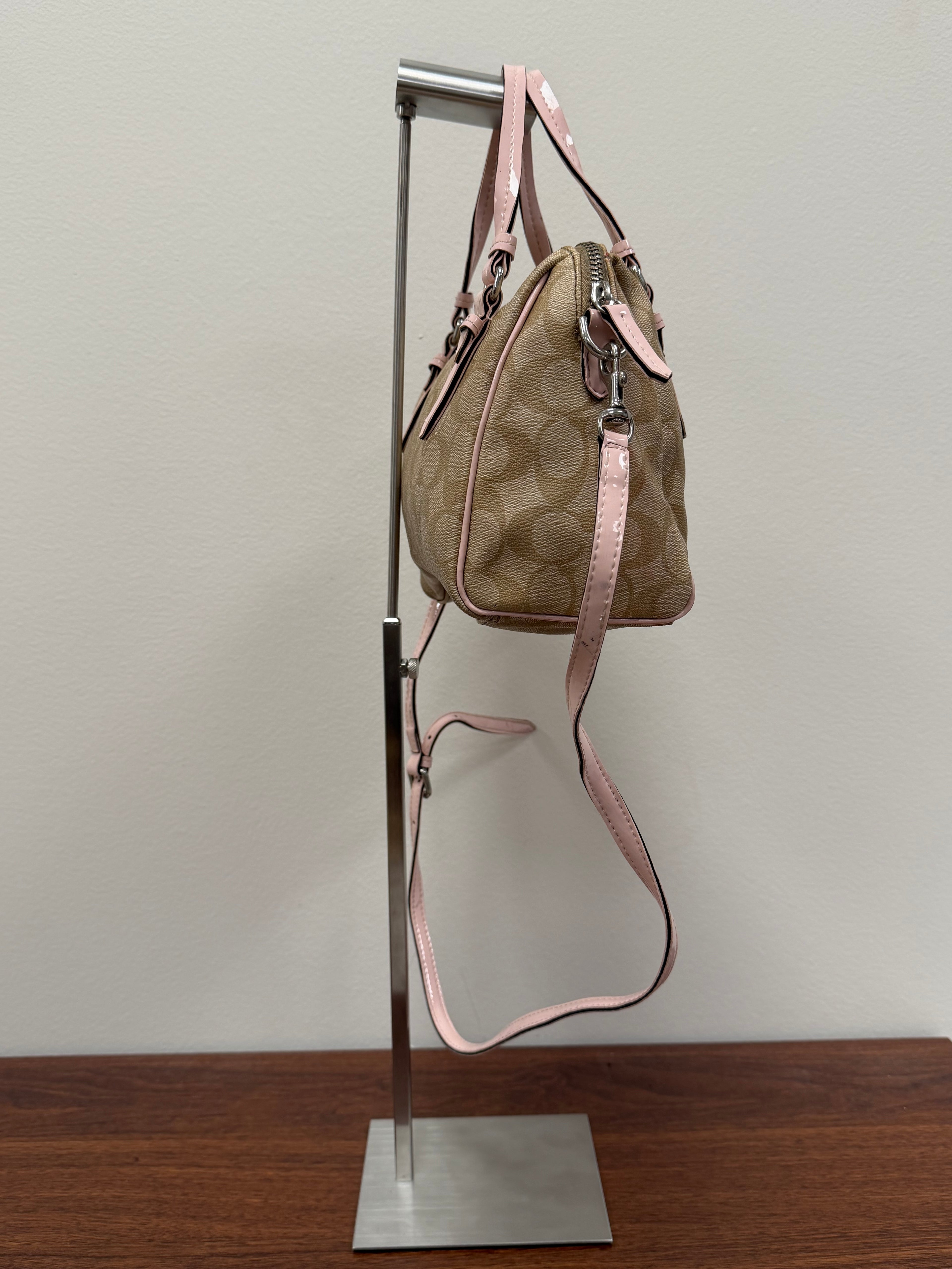 Coach Vintage mini signature satchel crossbody / handbag