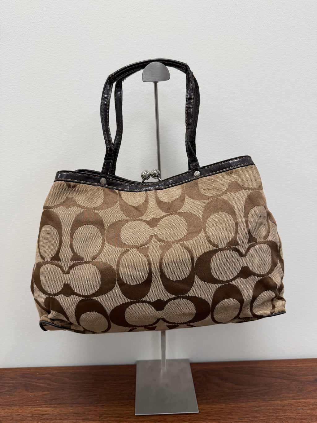 Coach Vintage signature kisslock satchel