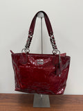 Coach Vintage patent leather chain tote