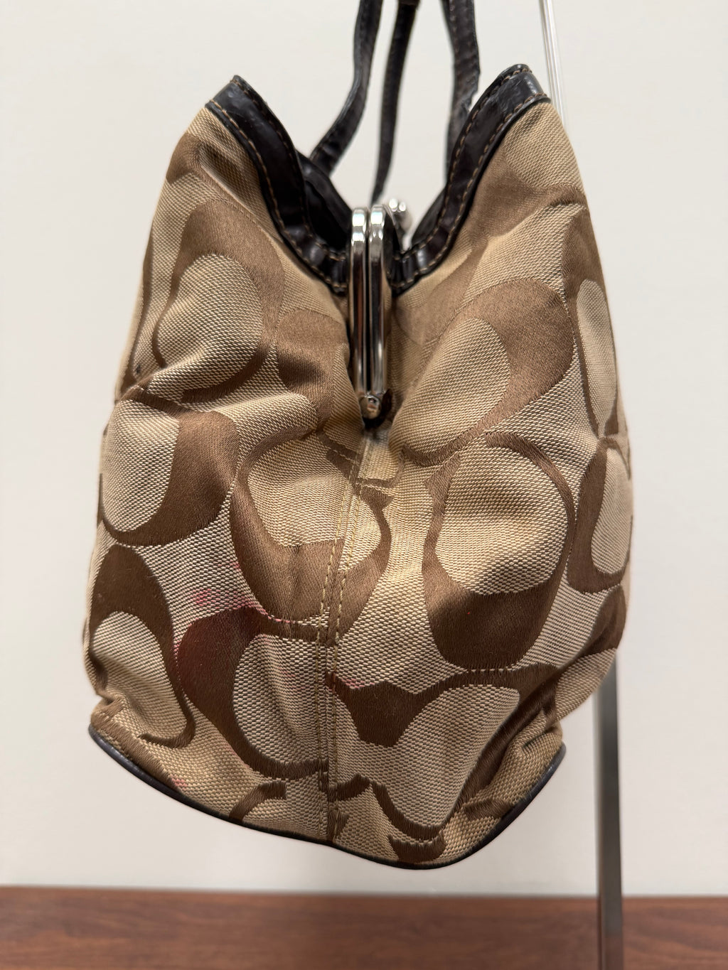 Coach Vintage signature kisslock satchel