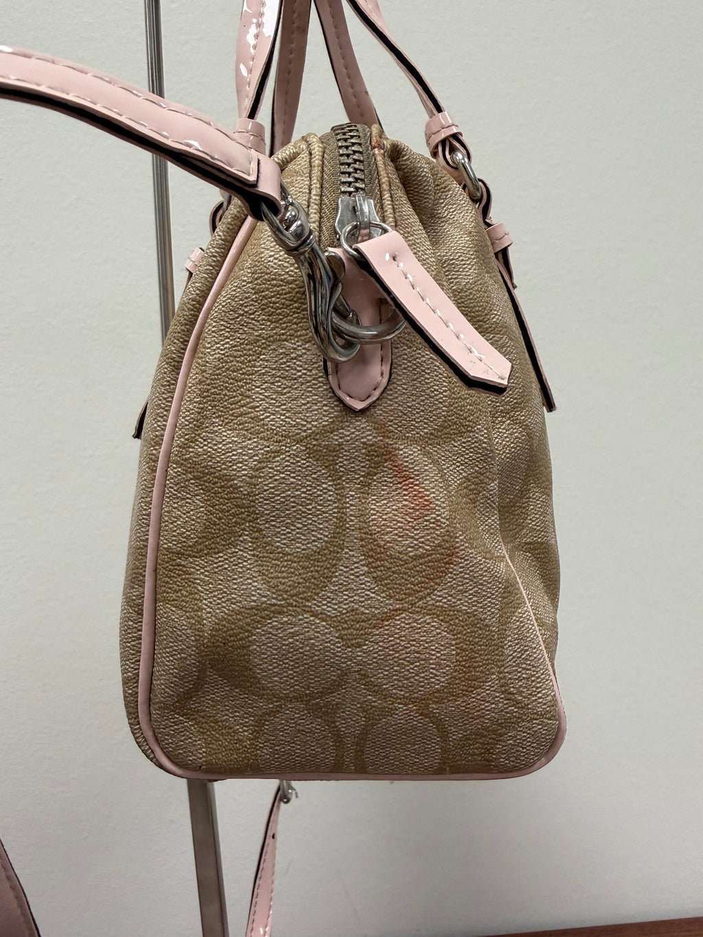 Coach Vintage mini signature satchel crossbody / handbag