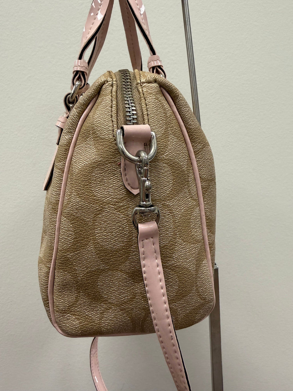 Coach Vintage mini signature satchel crossbody / handbag