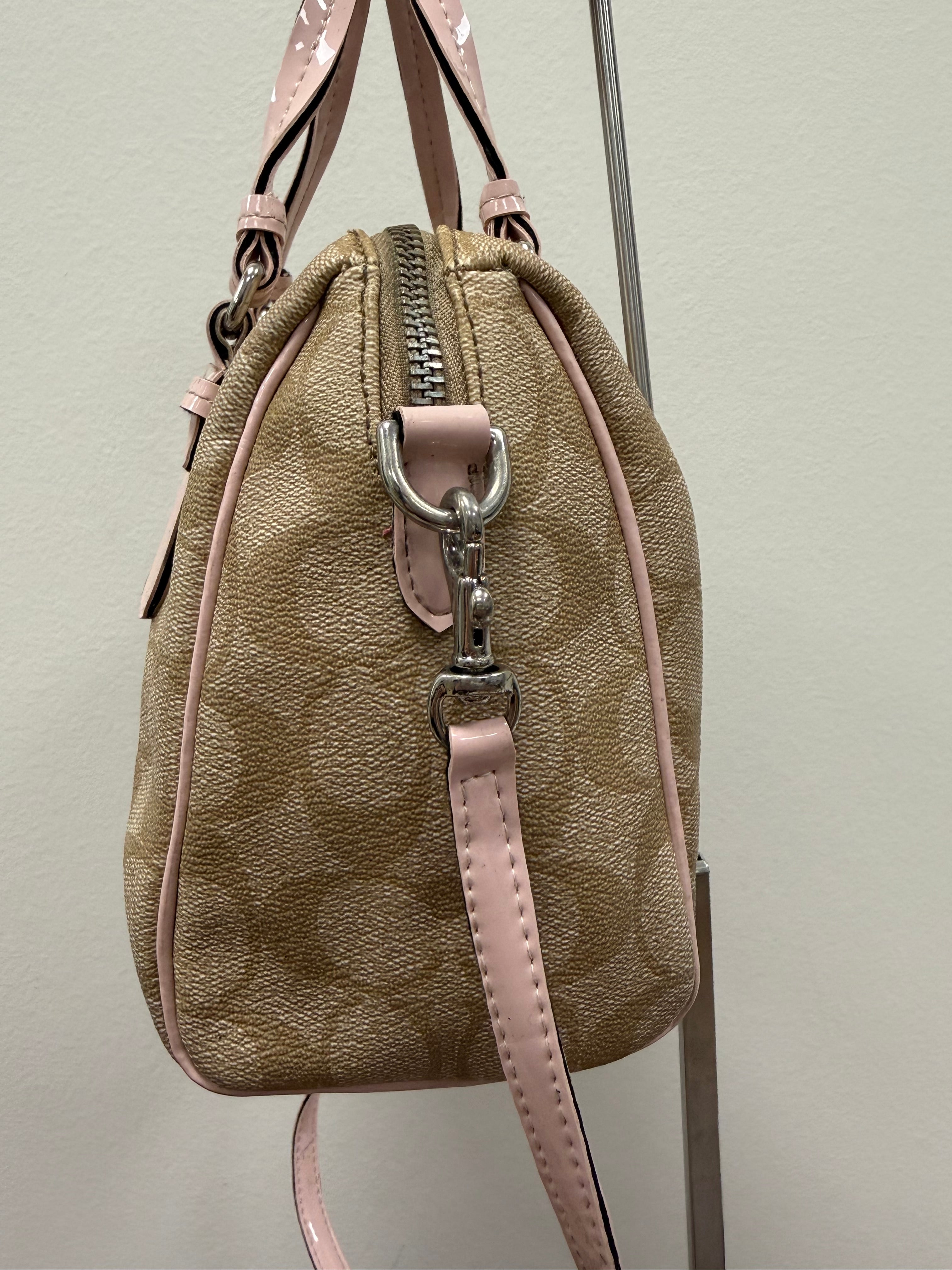 Coach Vintage mini signature satchel crossbody / handbag