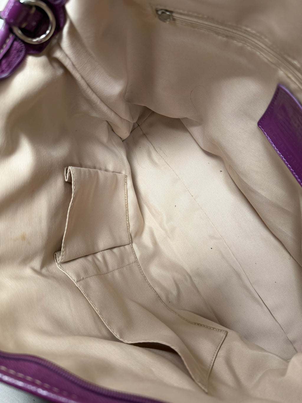 Coach Vintage purple signature tote monogram shoulder bag