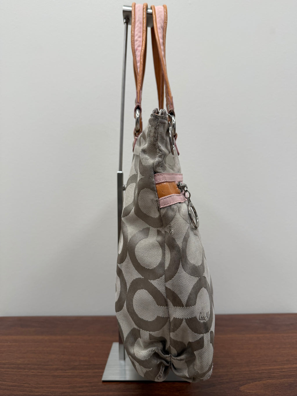 Coach Vintage Poppy signature glam tote shoulder Bag