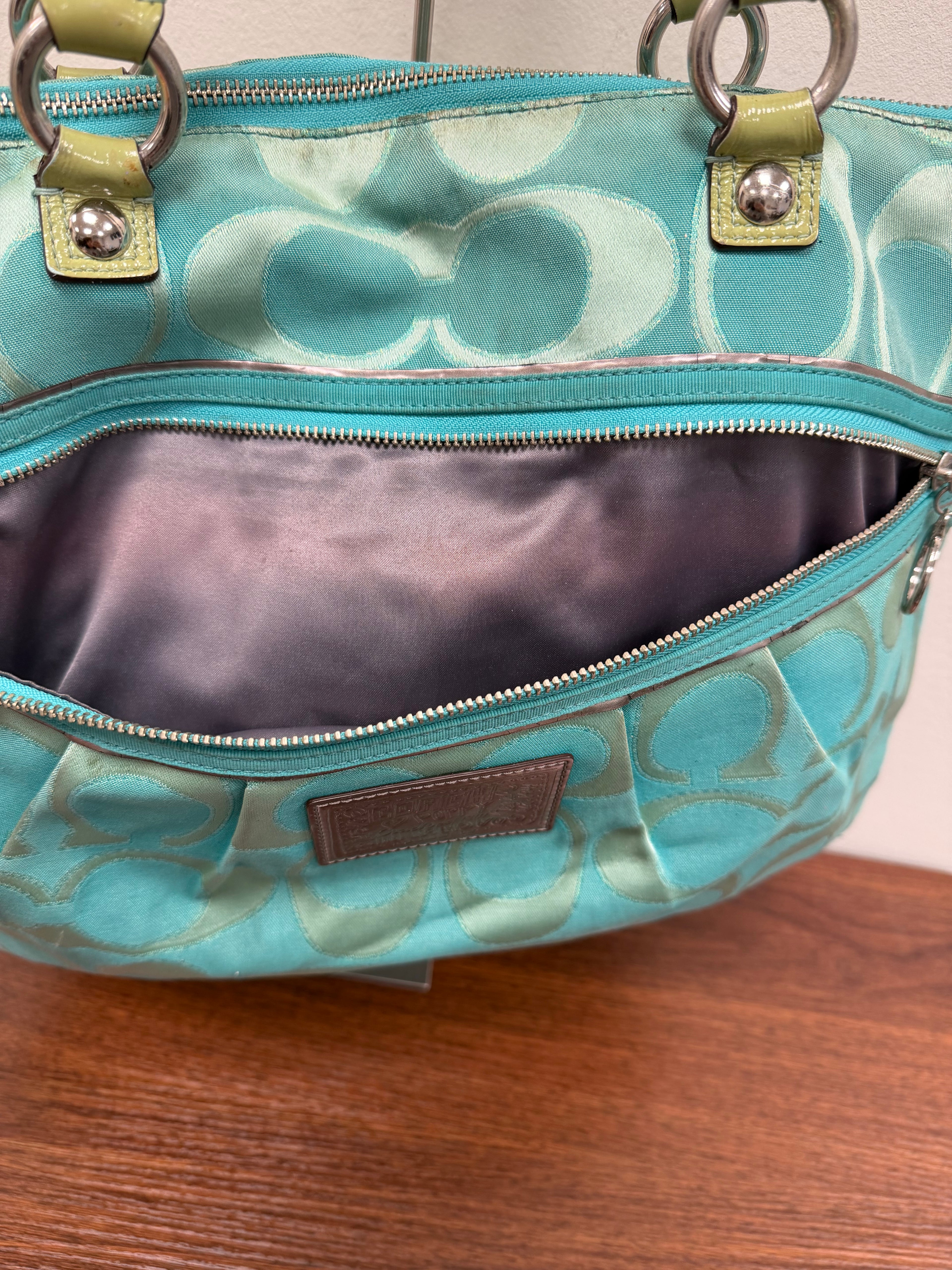 Coach Vintage Poppy signature tote bag