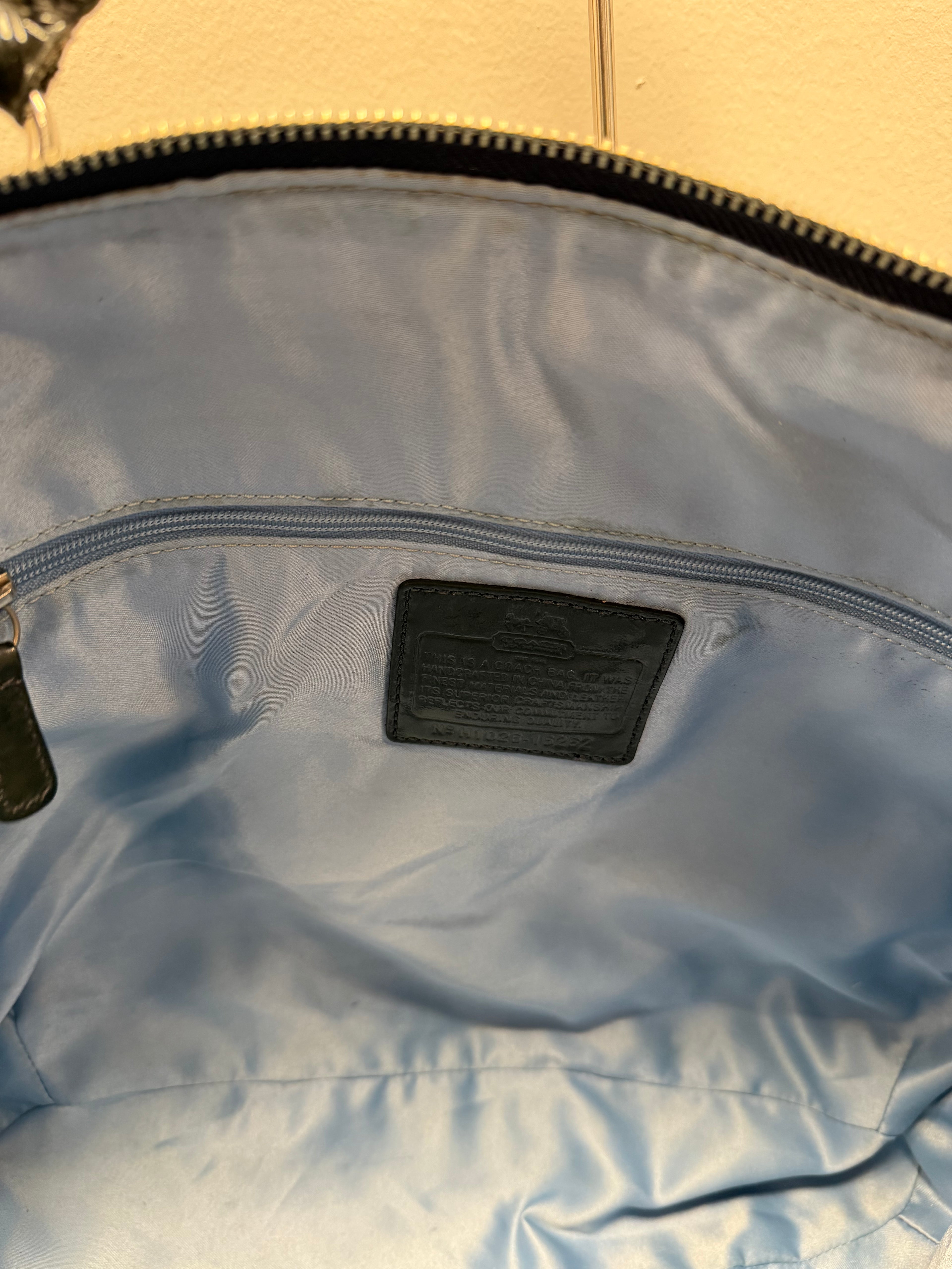 Coach Vintage black patent leather tote bag