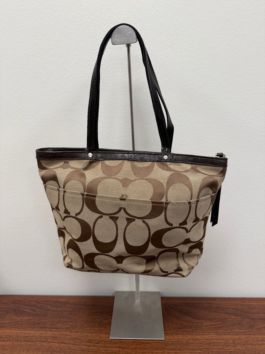 Coach Vintage signature stripe tote bag