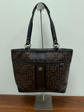 Coach Vintage signature stripe tote bag