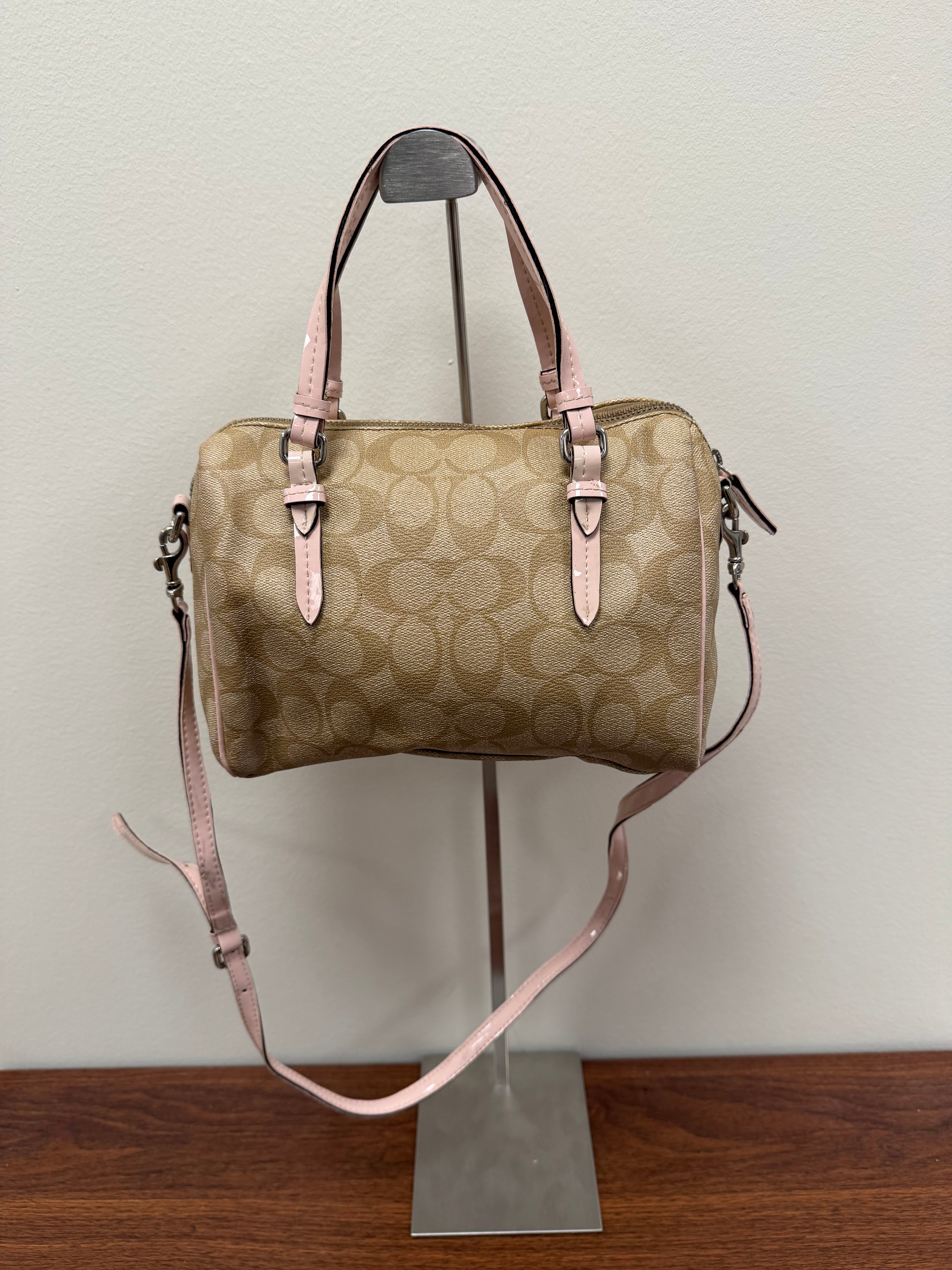 Coach Vintage mini signature satchel crossbody / handbag