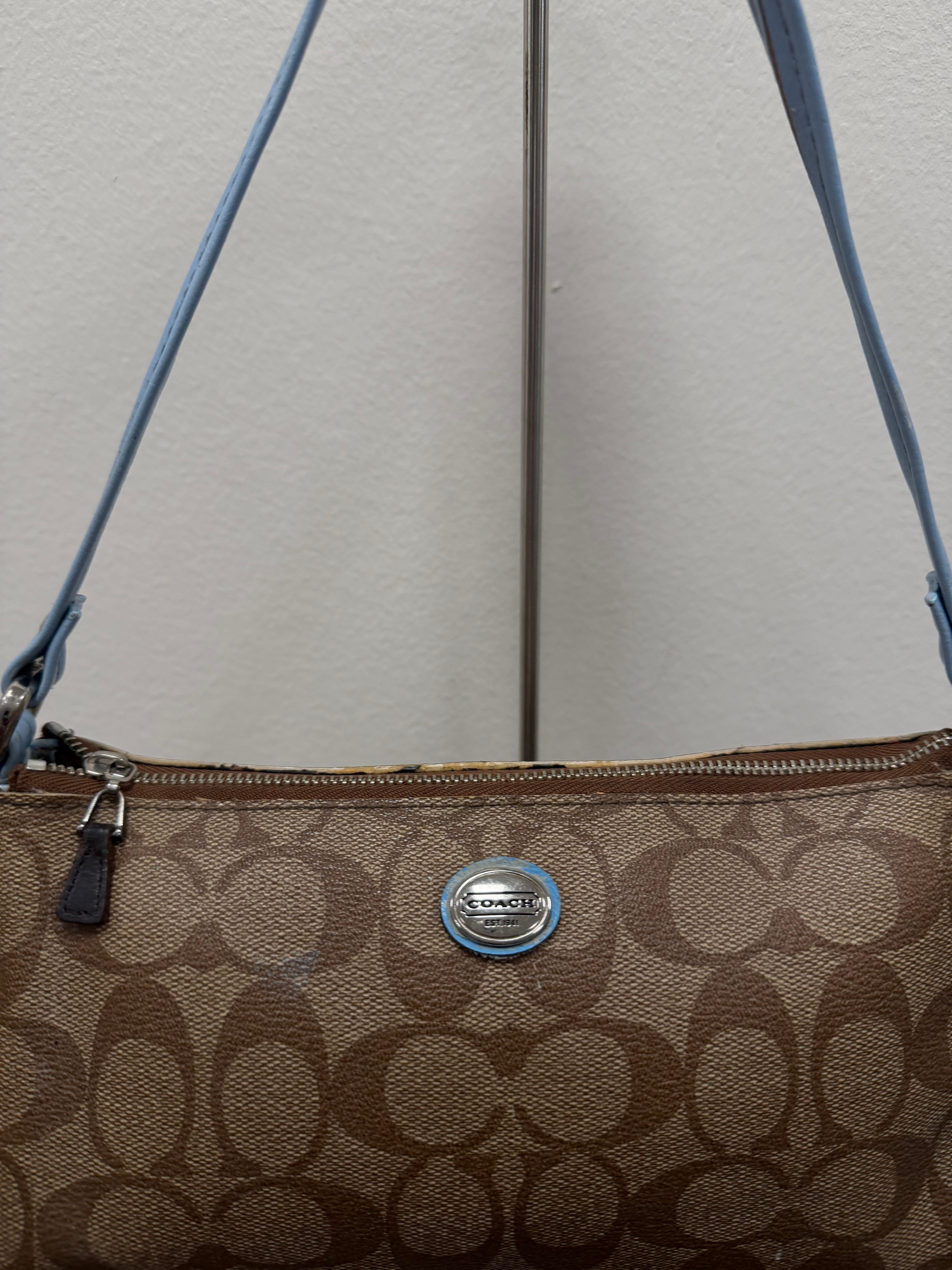 Coach Vintage signature small barrel bag