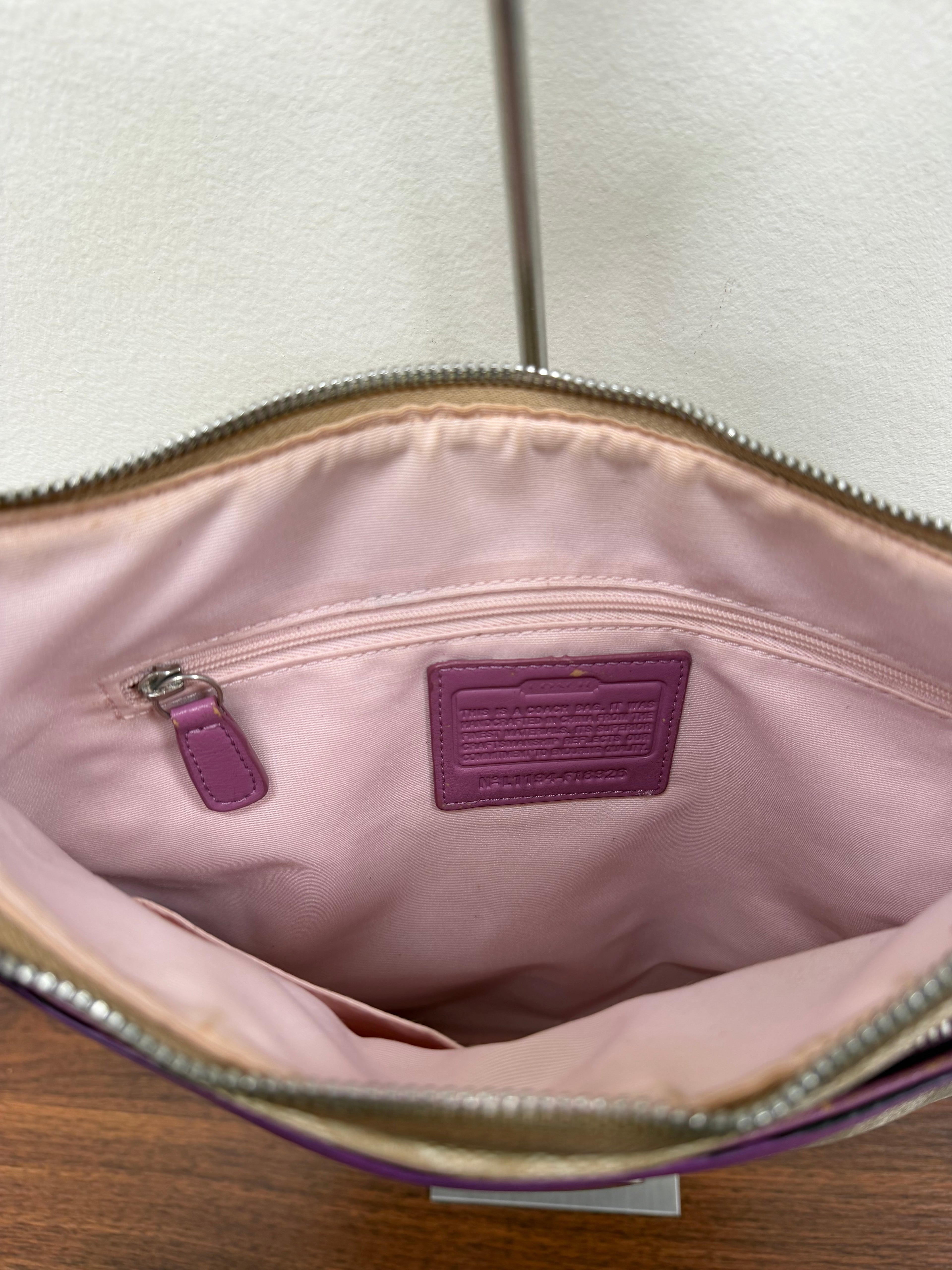 Coach Vintage signature stripe crossbody bag