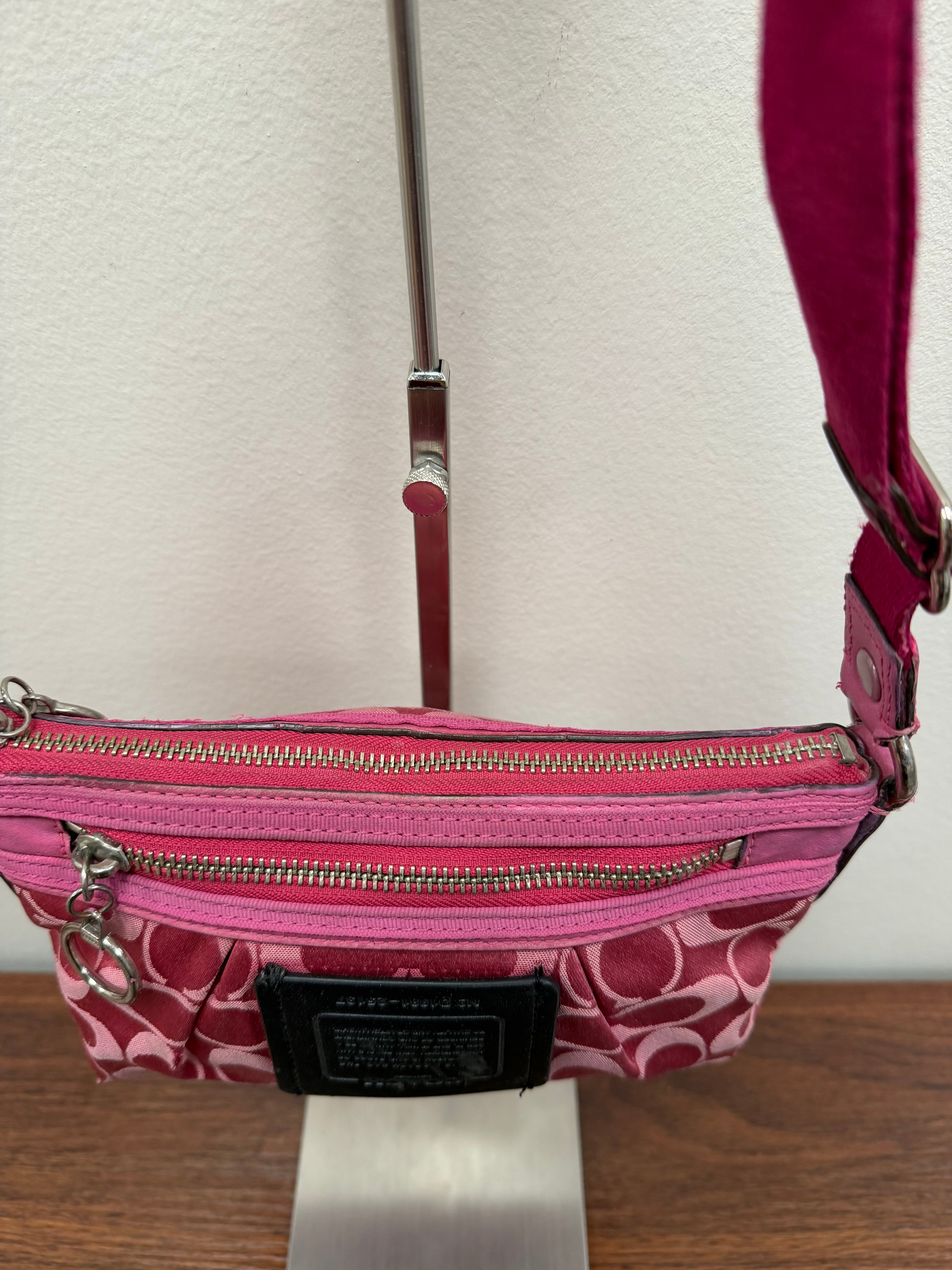 Coach Vintage pink signature small crossbody
