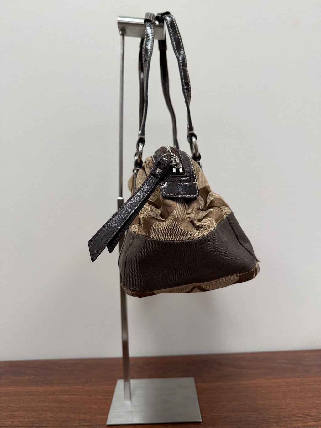 Coach Vintage monogram signature boston barrel bag