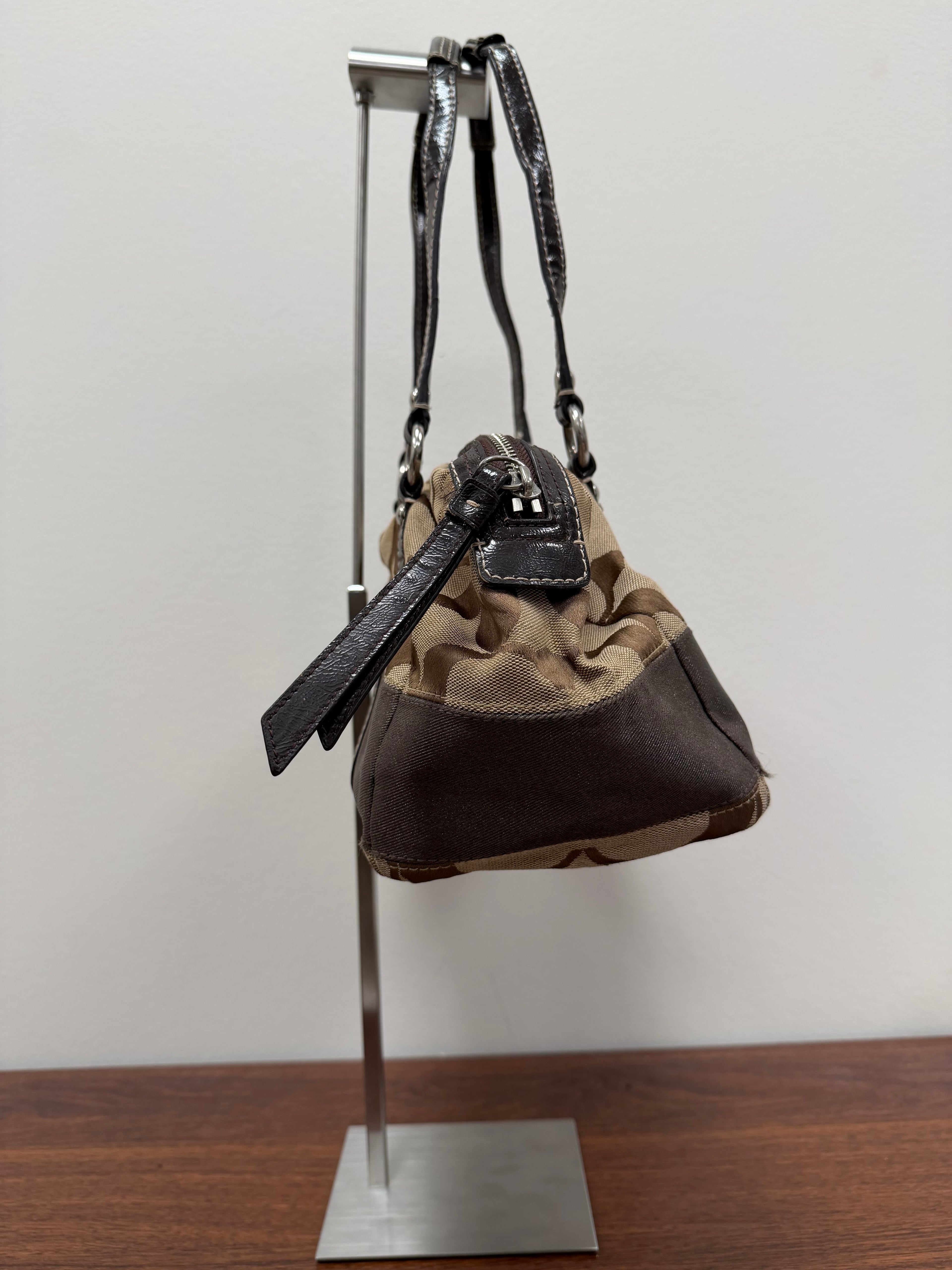 Coach Vintage monogram signature boston barrel bag