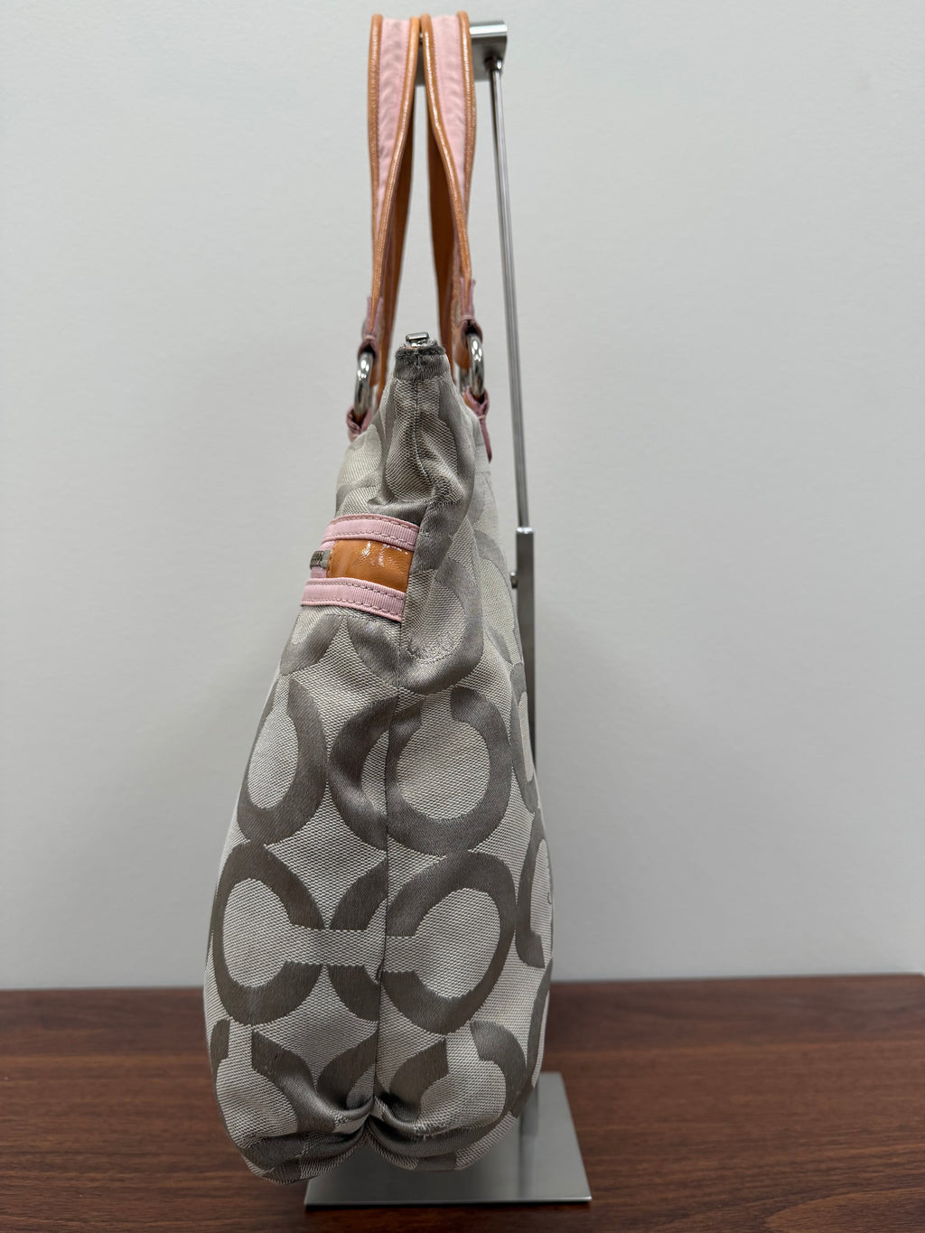 Coach Vintage Poppy signature glam tote shoulder Bag