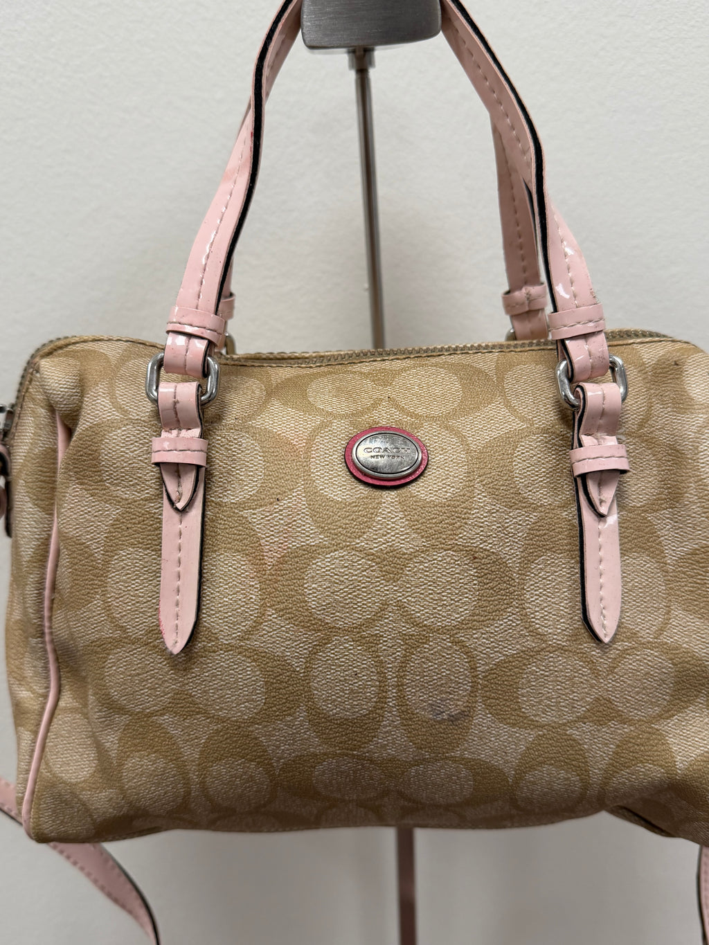 Coach Vintage mini signature satchel crossbody / handbag