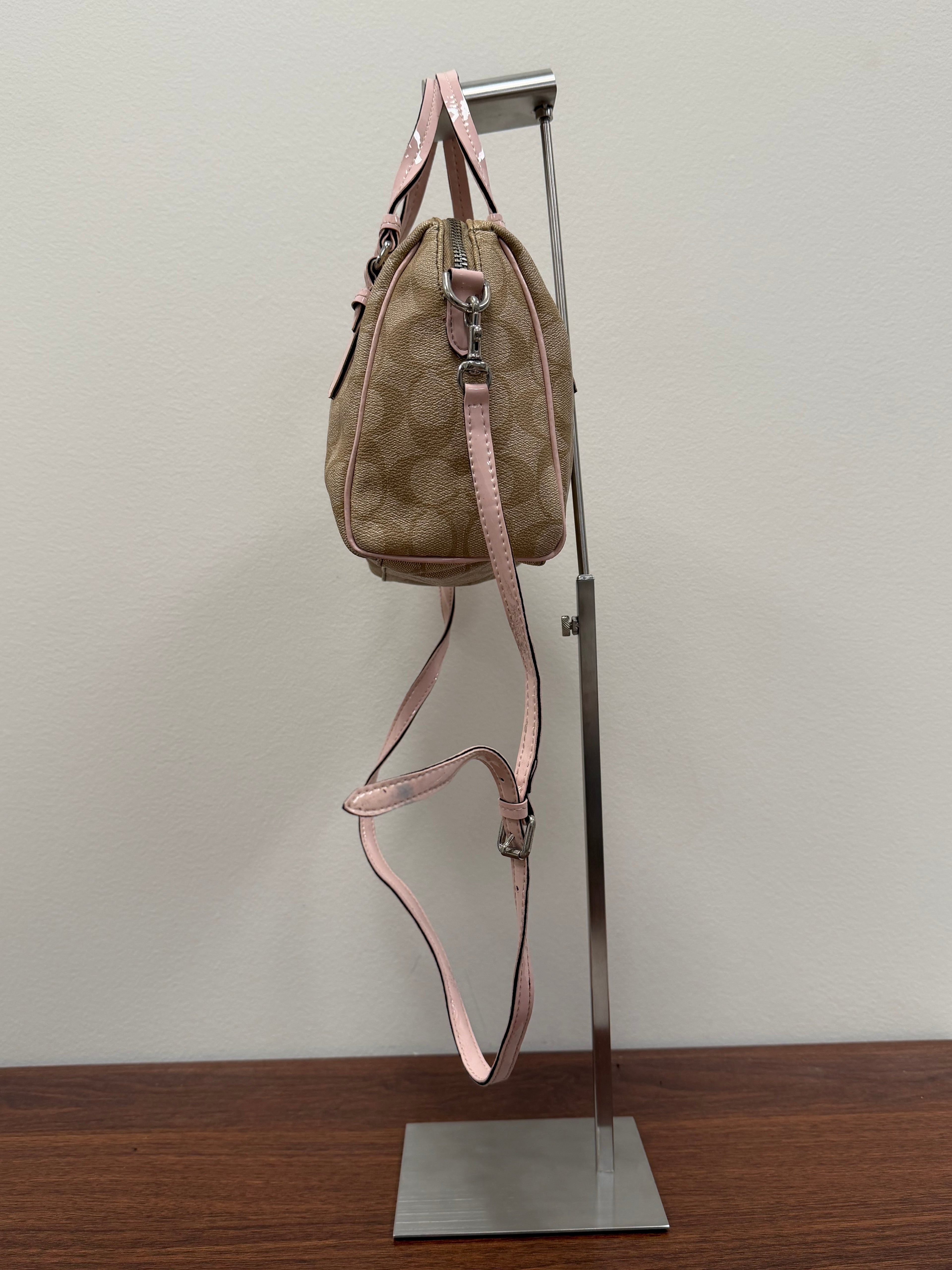 Coach Vintage mini signature satchel crossbody / handbag