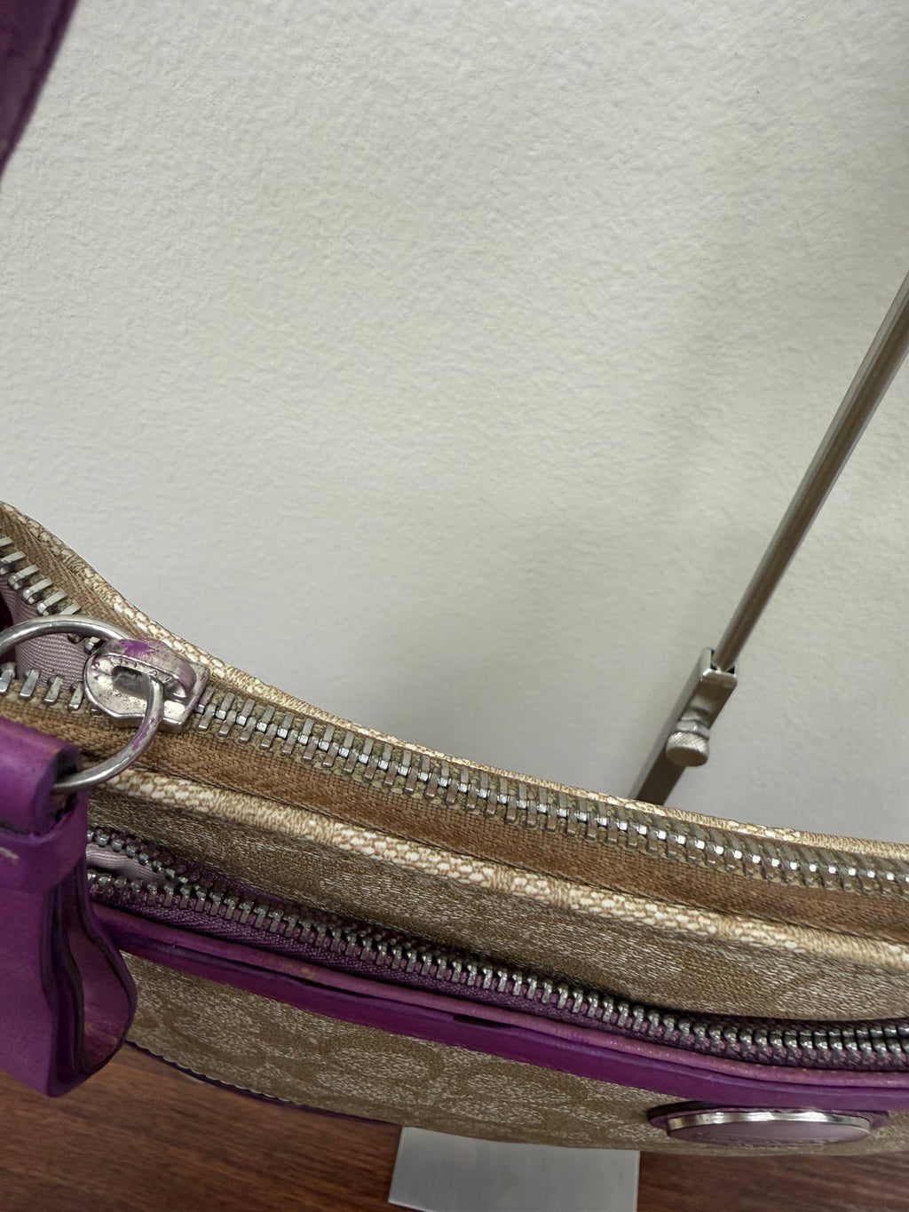 Coach Vintage signature stripe crossbody bag