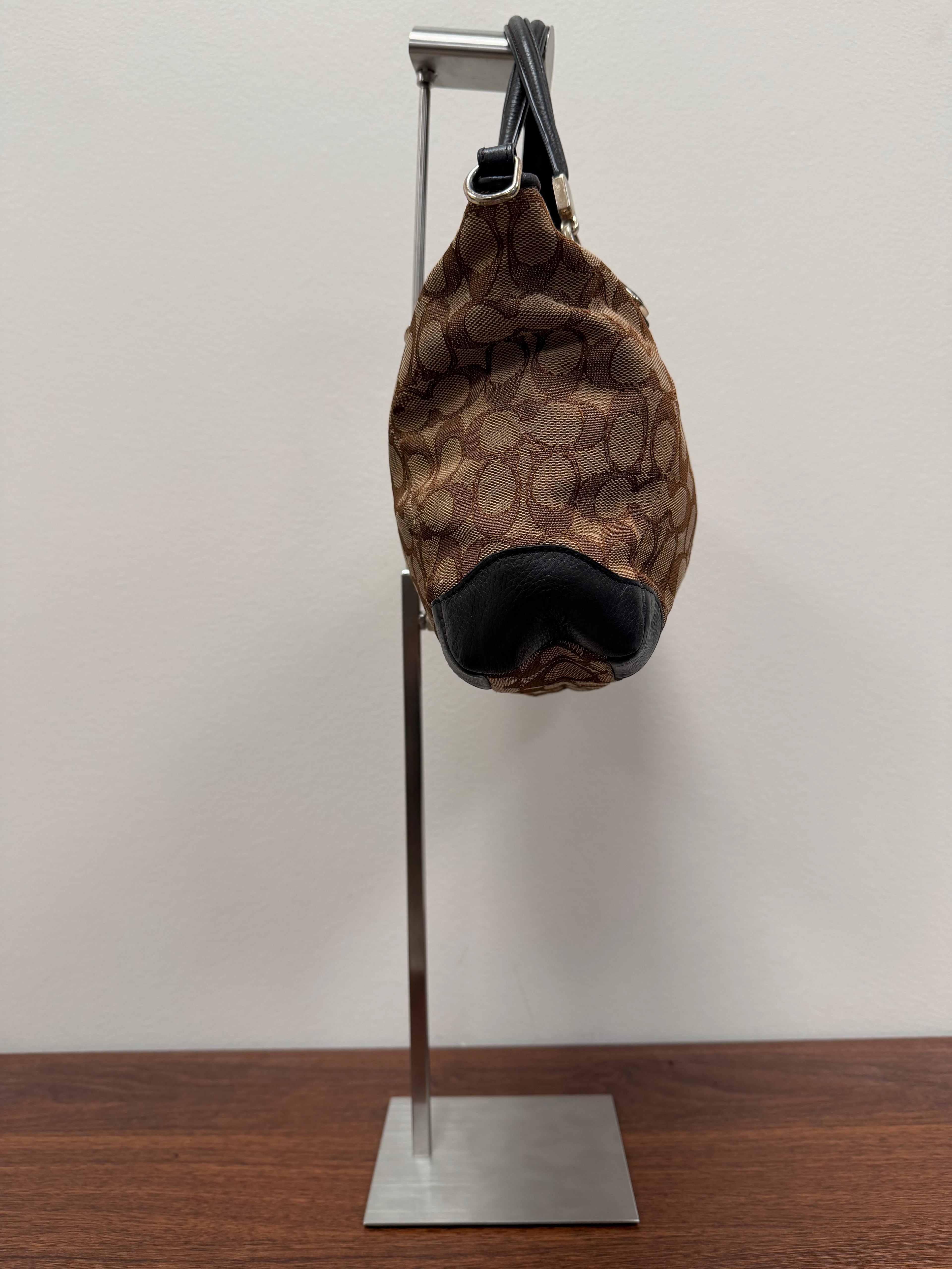 Coach Vintage  East/West signature zipper tote bag