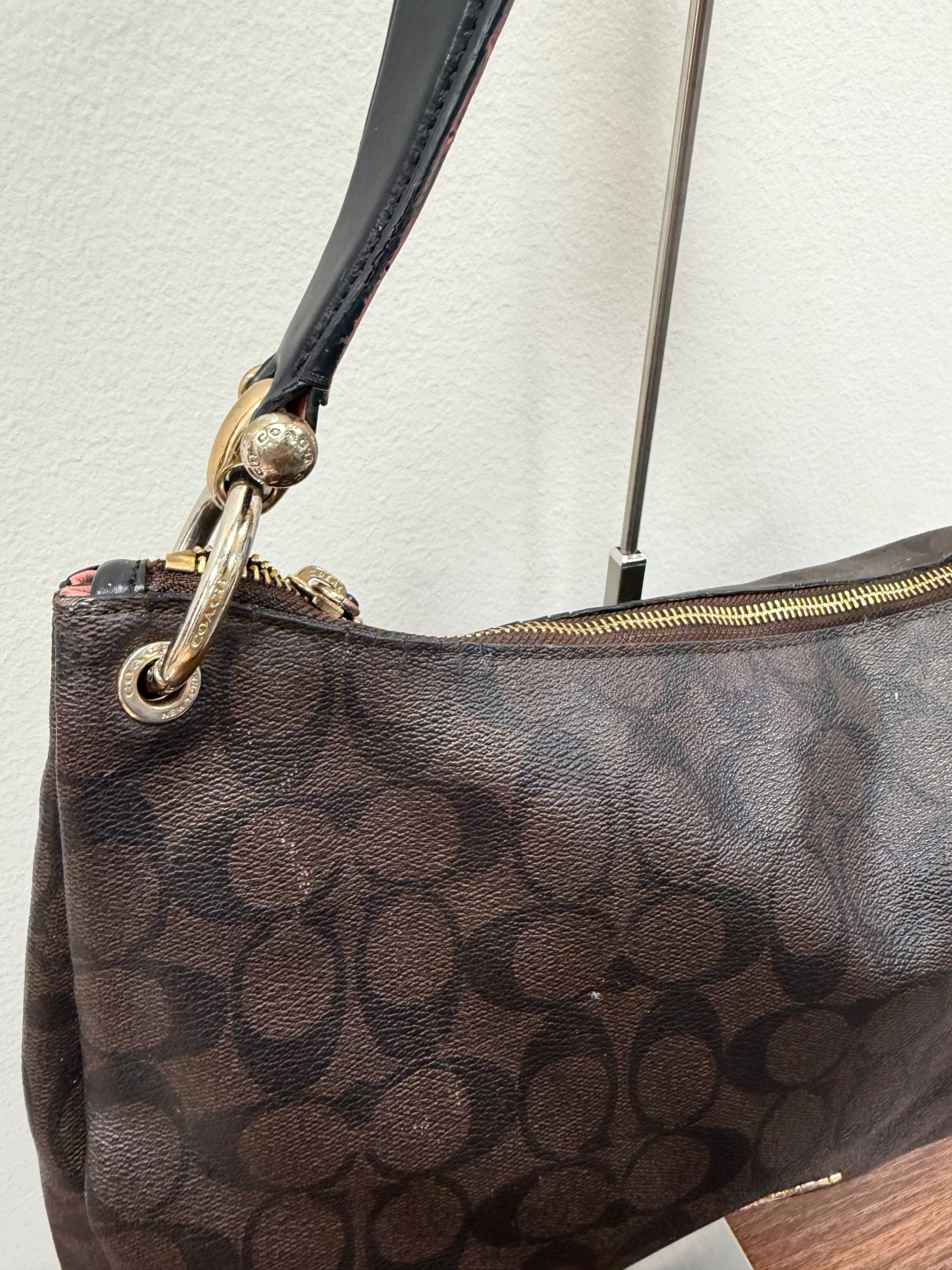 Coach Vintage signature brown shoulder bag