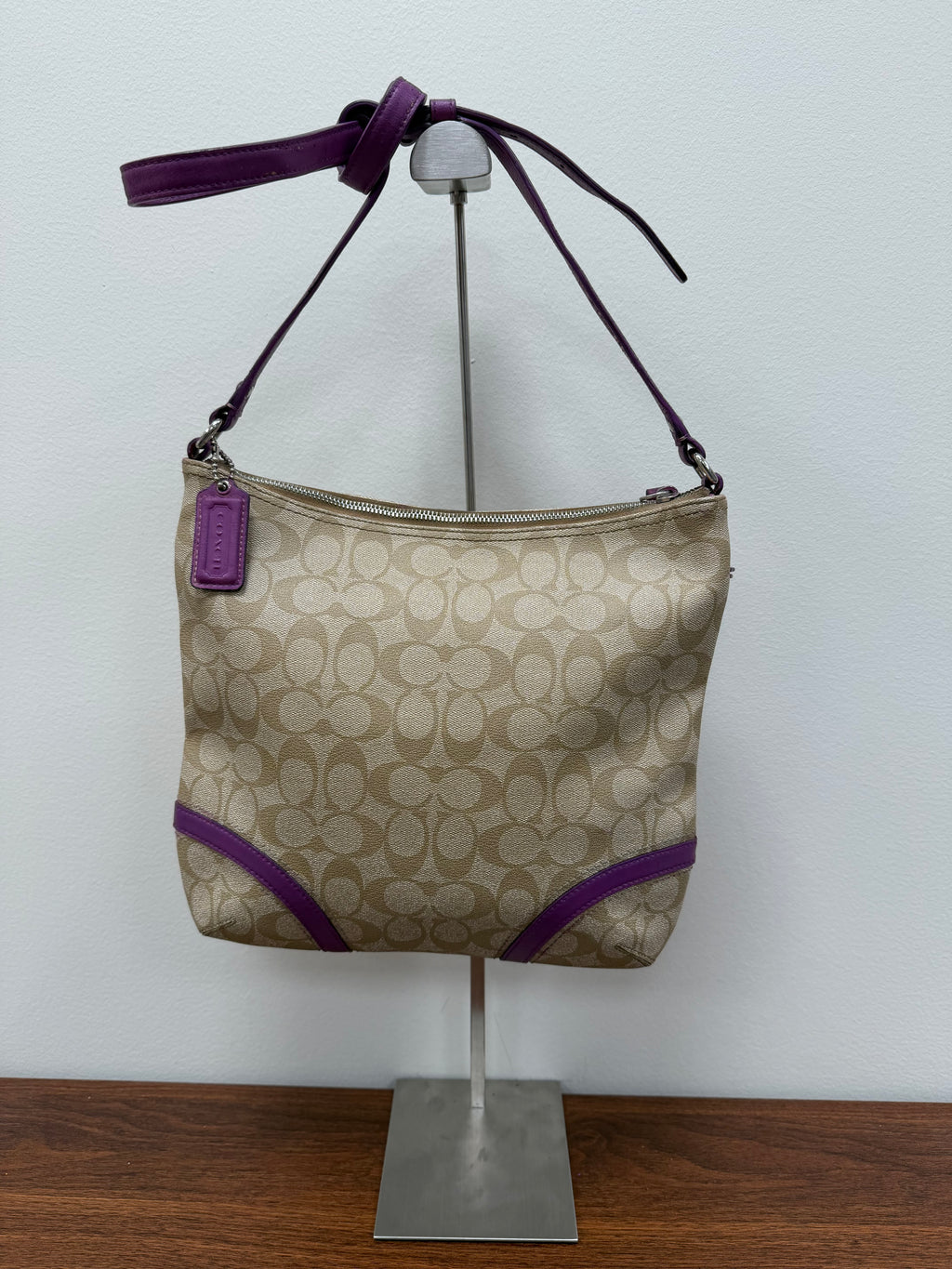 Coach Vintage signature stripe crossbody bag