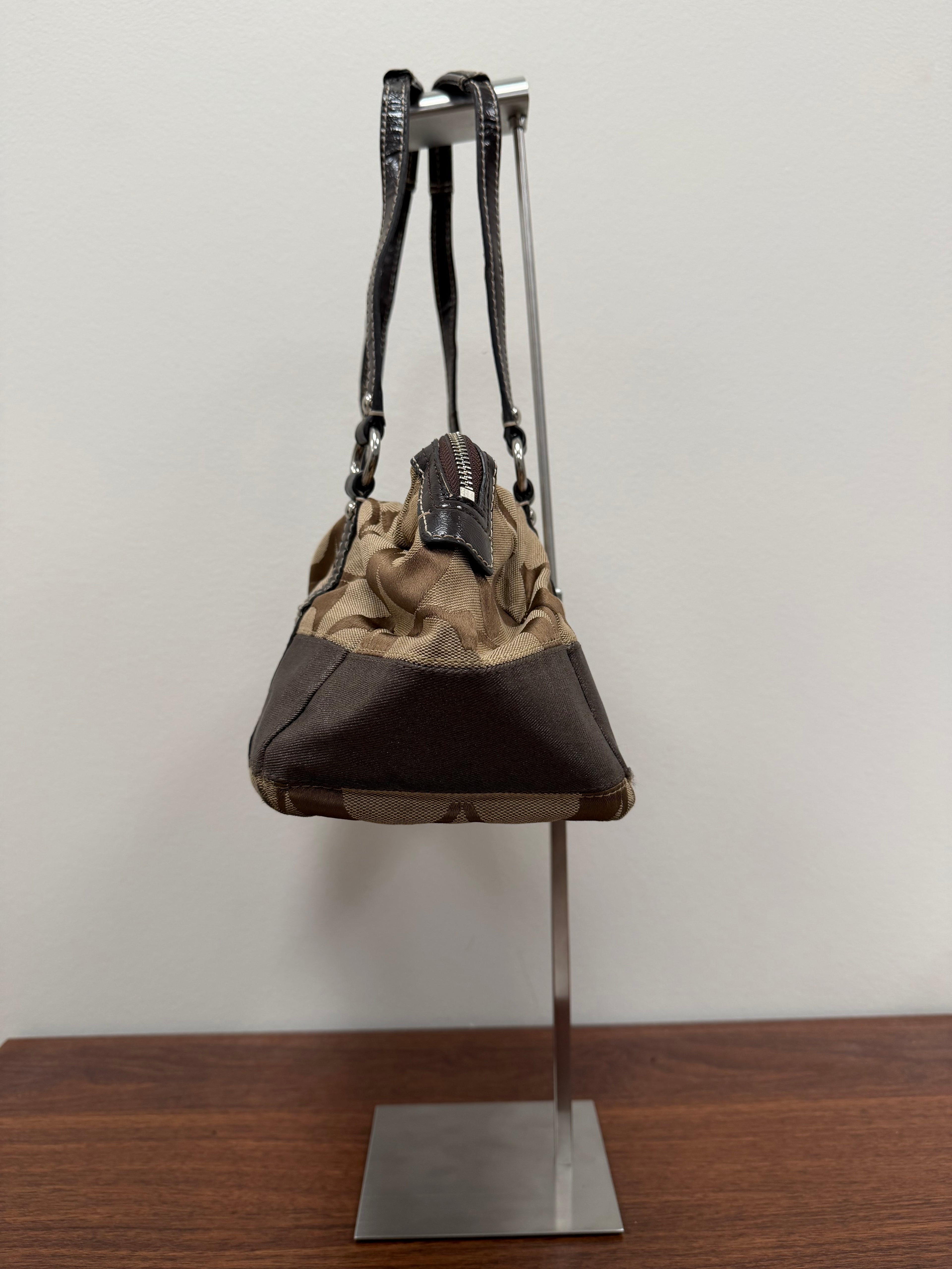 Coach Vintage monogram signature boston barrel bag