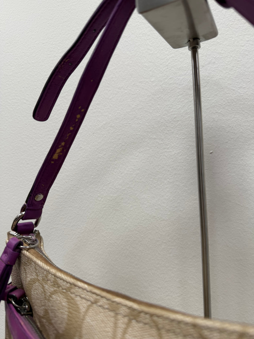 Coach Vintage signature stripe crossbody bag