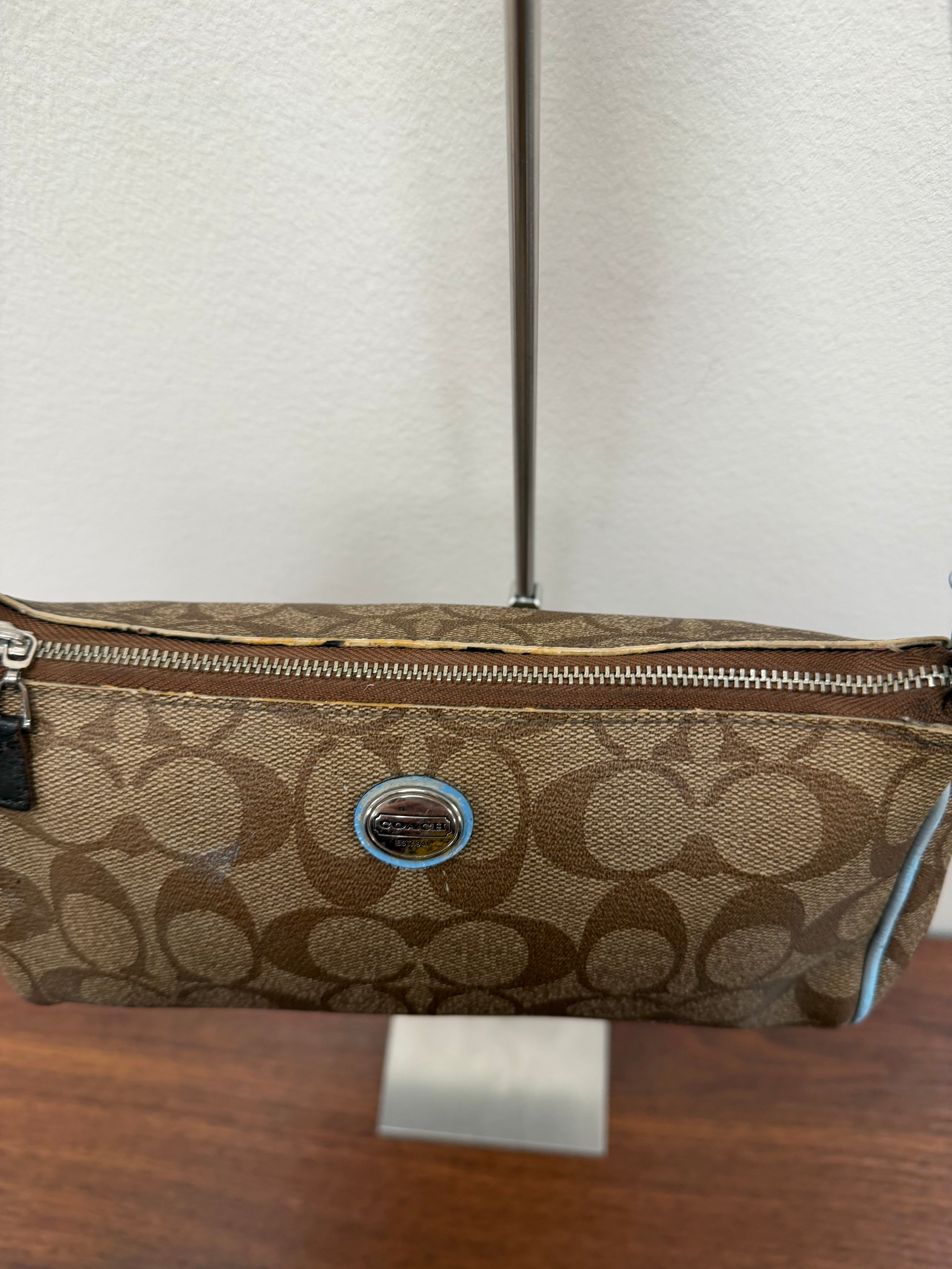 Coach Vintage signature small barrel bag