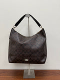 Coach Vintage signature brown PVC hobo shoulder bag