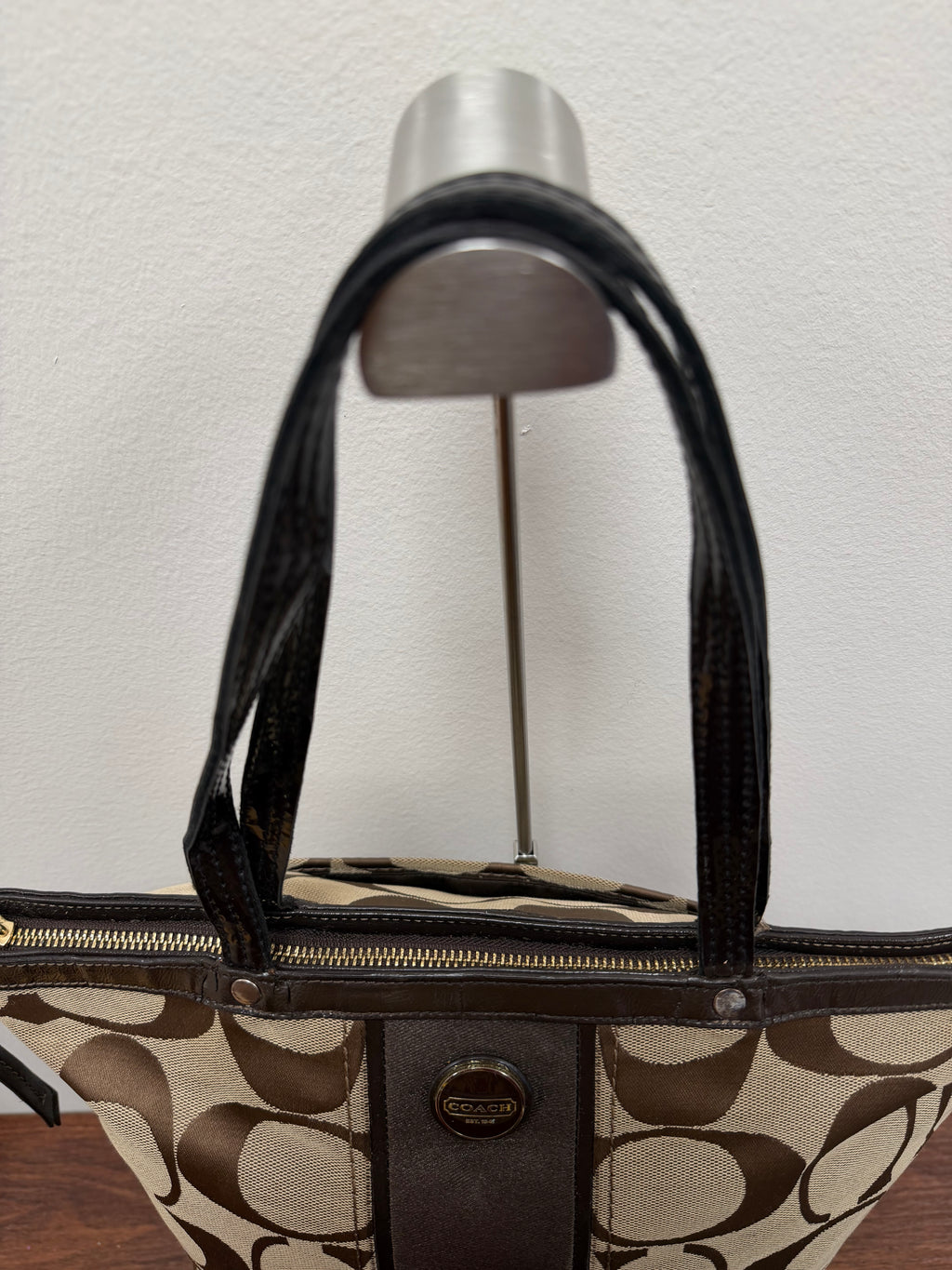 Coach Vintage signature stripe tote bag