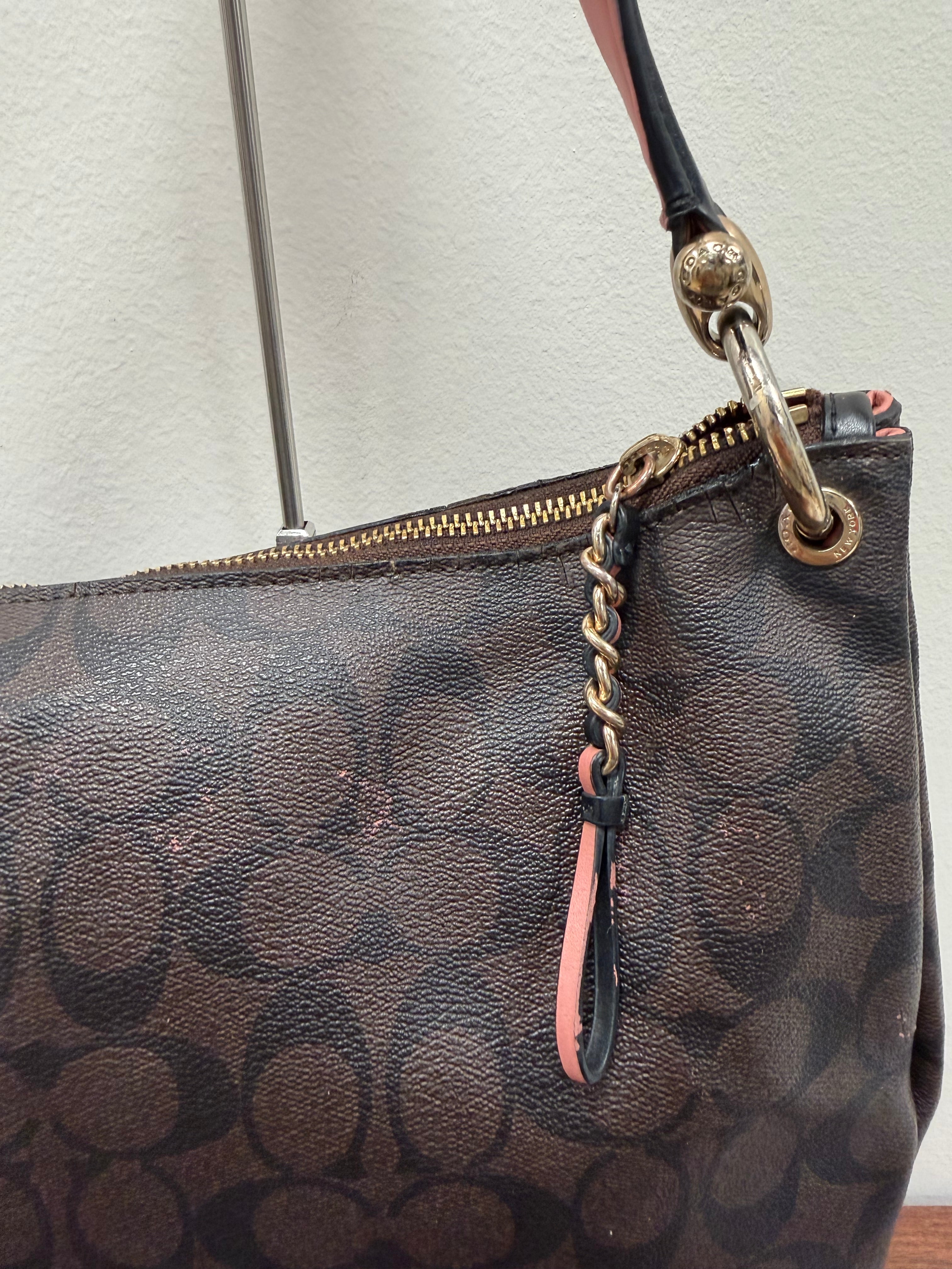 Coach Vintage signature brown shoulder bag