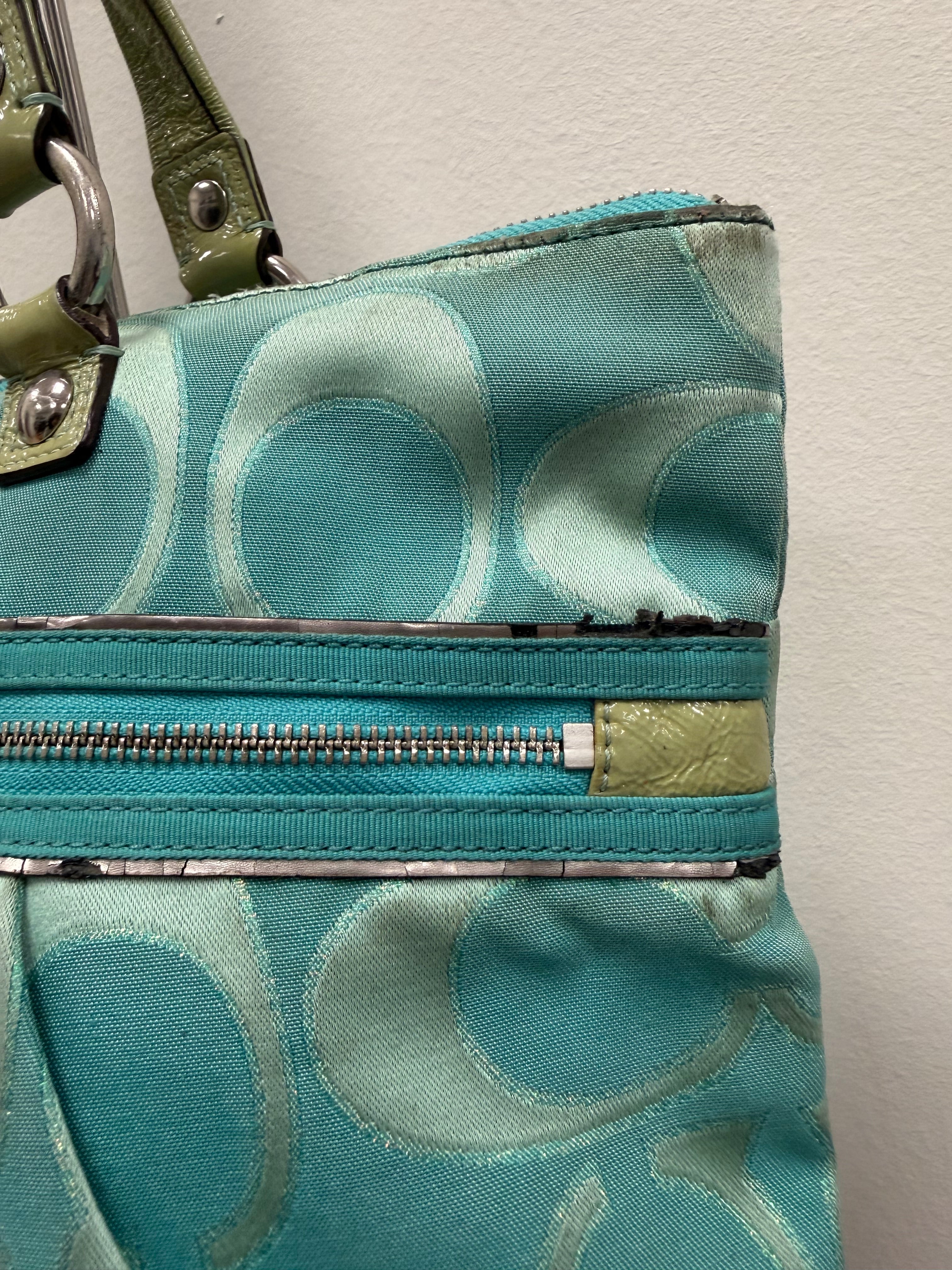 Coach Vintage Poppy signature tote bag