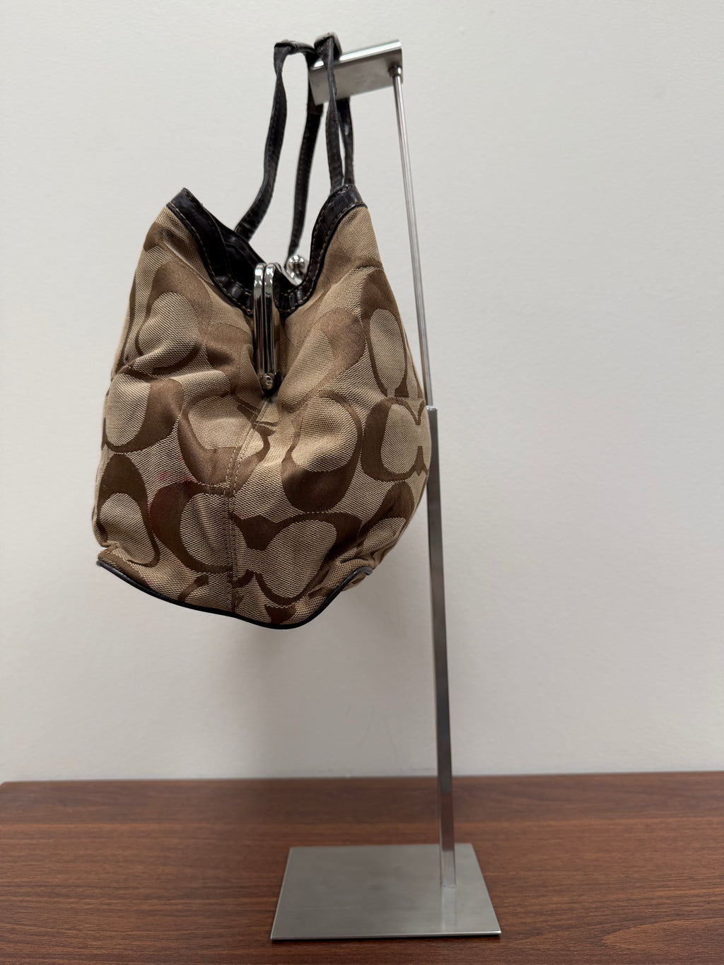 Coach Vintage signature kisslock satchel