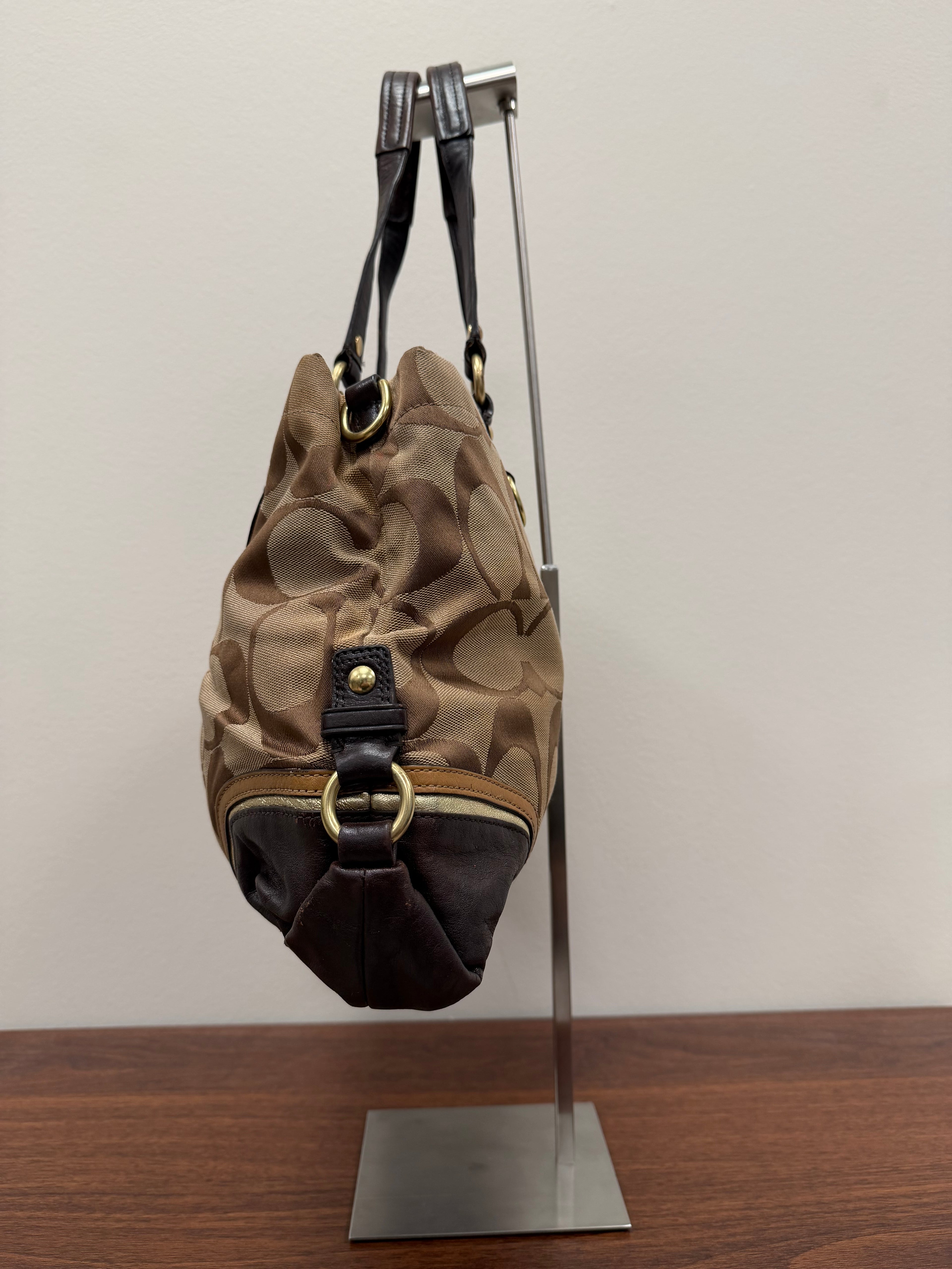 Coach Vintage signature Brown Shoulder Bag