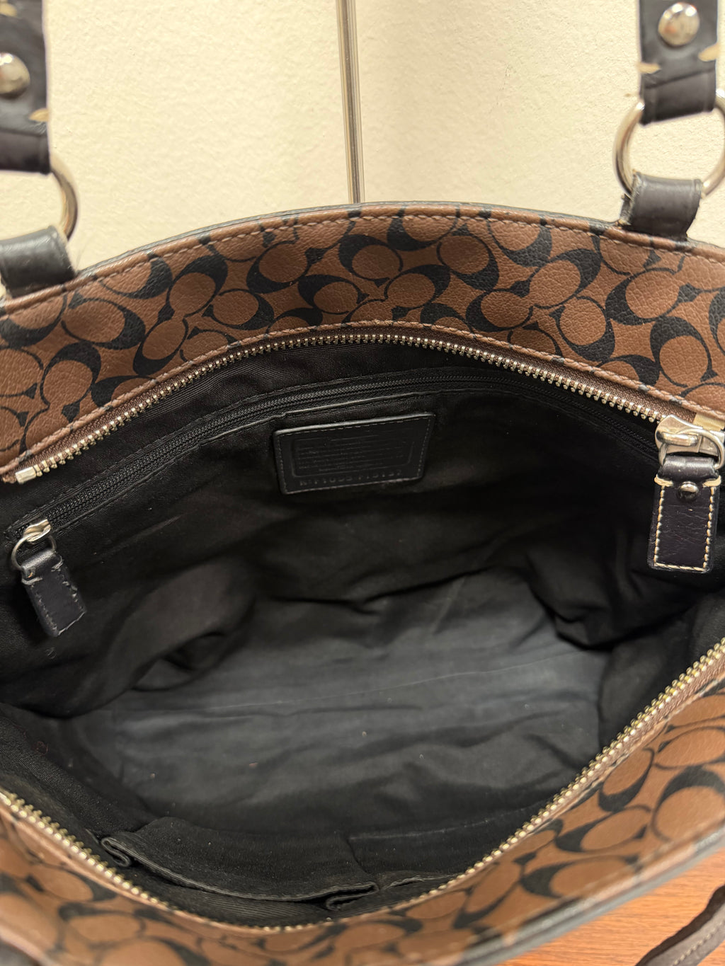 Coach Vintage signature stripe tote bag