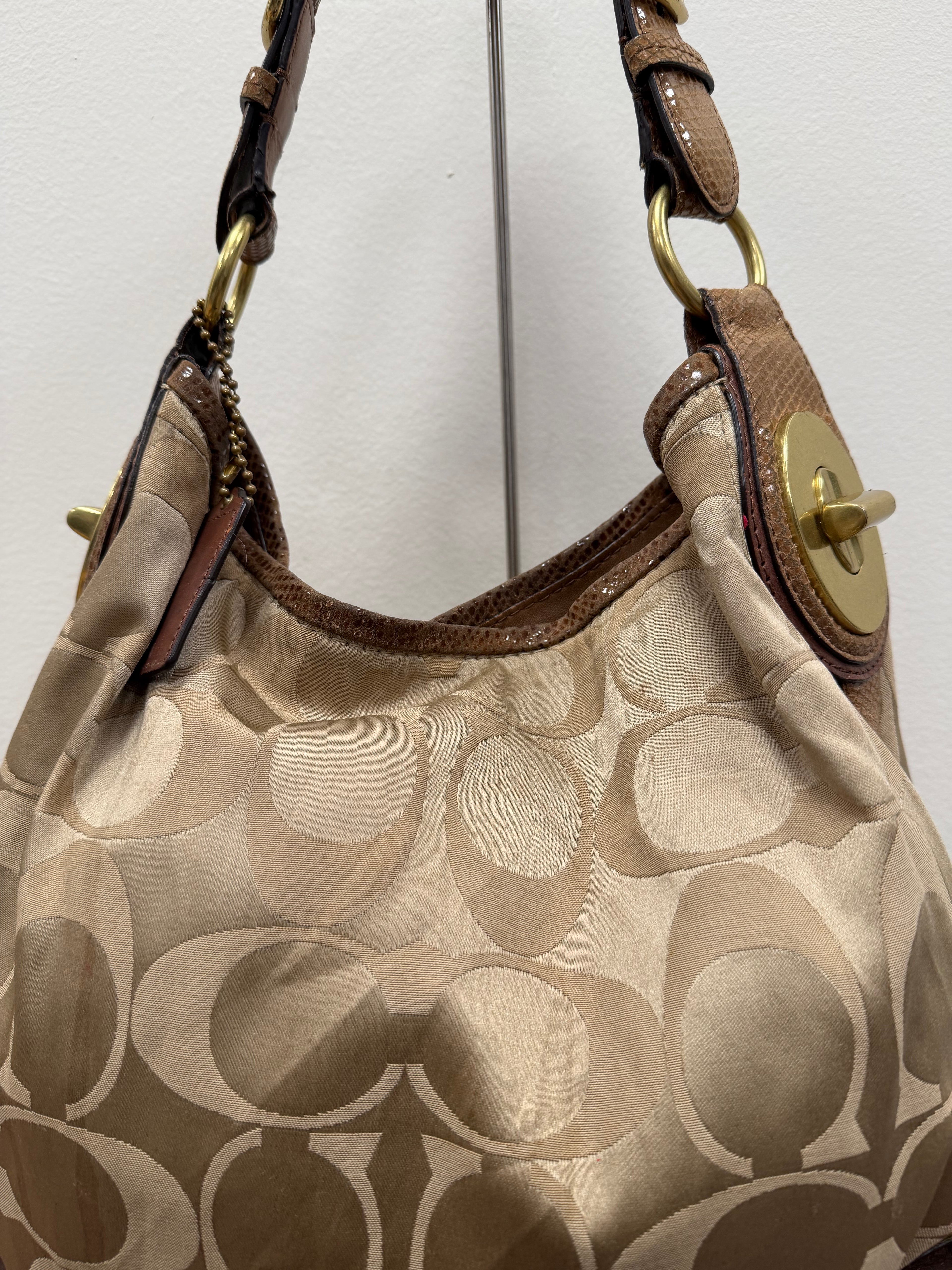 Coach Vintage signature Zoe hobo bag